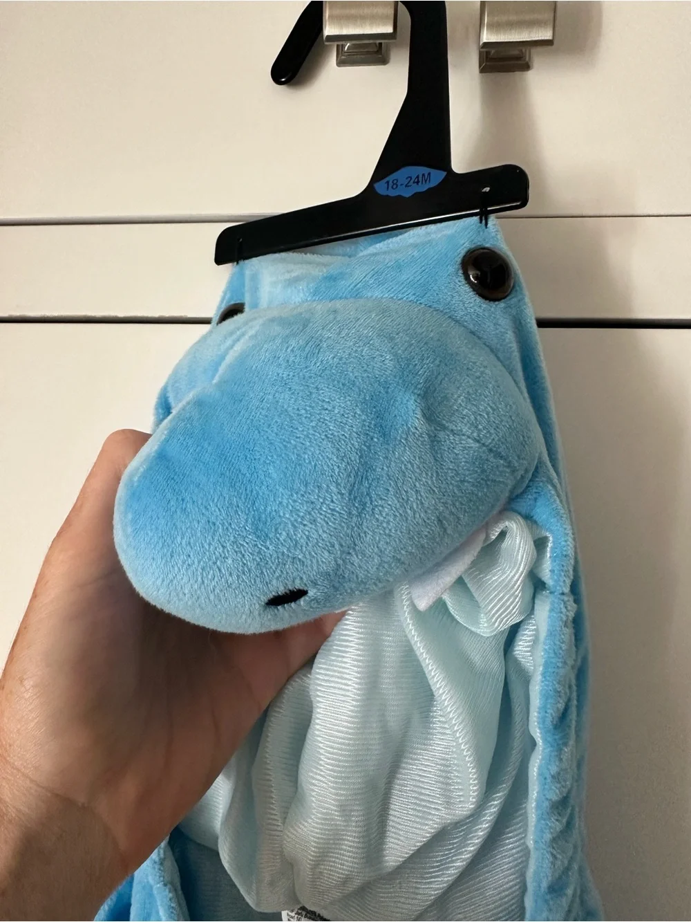 Hyde and Eek toddler 18-24M Blue Shark Hooded Costume NWT